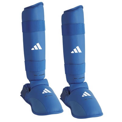 Caneleira Karatê com Protetor de Pé Azul adidas - Foto 1