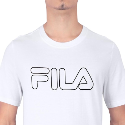 Camiseta Fila Letter Outline Masculina - Foto 3