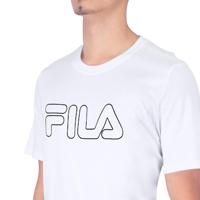 Camiseta Fila Letter Outline Masculina - Foto 4