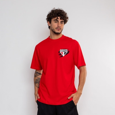 Camiseta do São Paulo Surf Center Street Oficial Escudo Masculina - Foto 1