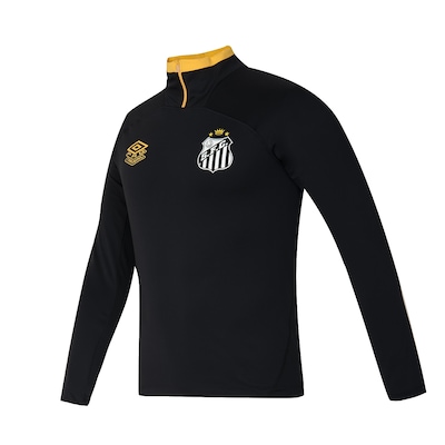 Blusa do Santos Umbro 2025 Treino Manga Longa Masculina - Foto 2
