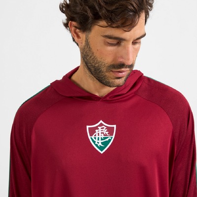 Blusa do Fluminense Lacado Manga Longa Braziline Masculina - Foto 3