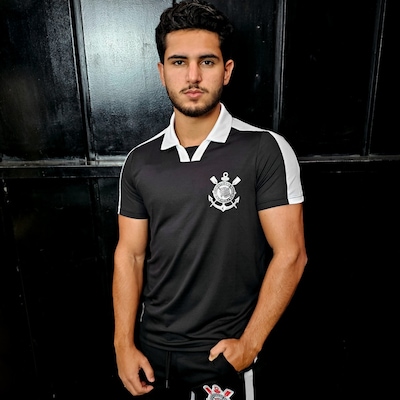 Camisa Polo do Corinthians Block Bomache Masculina - Foto 3