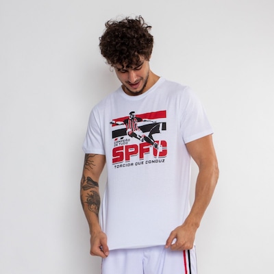 Camiseta do São Paulo Surf Center Classica Oficial Torcida Que Conduz Masculina - Foto 4