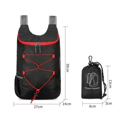 Mochila Gold Sports Dobrável Portátil Splashproof 10 litros - Foto 3