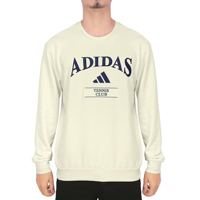 Blusão de Moletom Adidas Heritage Graphic Tennis Crew - Foto 1