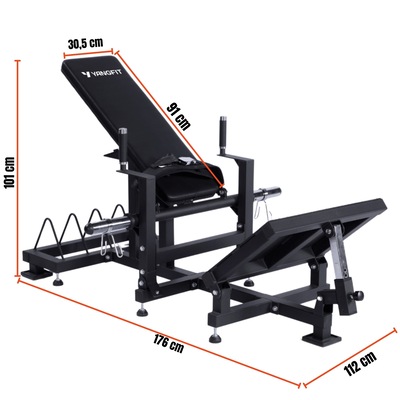 Banco Elevação Pélvica Articulada Yangfit Para Treino Glúteo - Foto 3