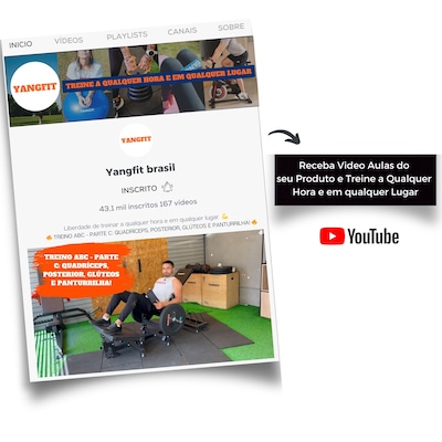 Banco Elevação Pélvica Articulada Yangfit Para Treino Glúteo - Foto 5