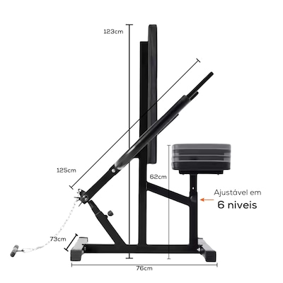 Máquina Tríceps Articulado Yangfit Com Barra para Bíceps - Foto 3