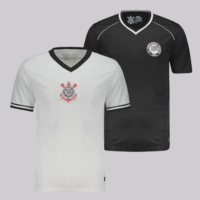 Kit de 2 Camisas do Corinthians Infantil Futfanatics - Foto 1
