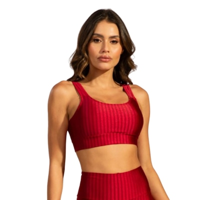 Top Fitness New Zig 3D Vekyo com Bojo Removível Feminino - Foto 1