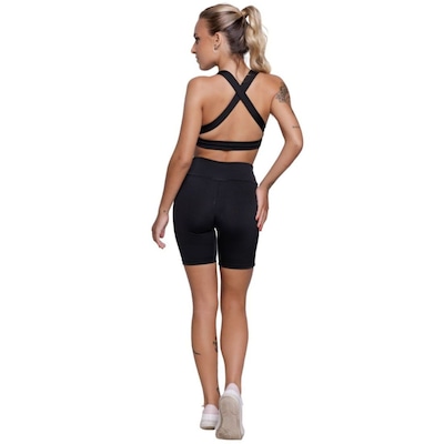 Conjunto Top com Bojo e Bermuda Vekyo Feminino - Foto 2
