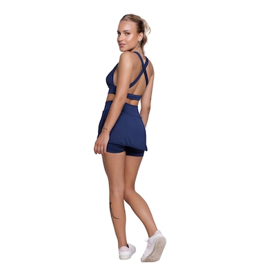 Conjunto Top bojo e Short Saia Vekyo Feminino - Foto 2