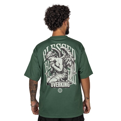 Camiseta Overking Oversized Heavy Angel Masculina - Foto 2