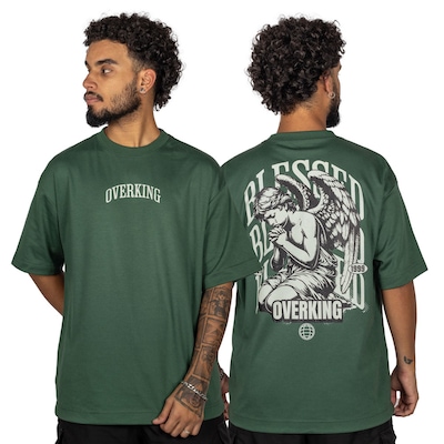 Camiseta Overking Oversized Heavy Angel Masculina - Foto 3