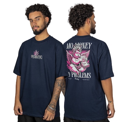 Camiseta Overking Oversized Angel Money Masculina - Foto 5
