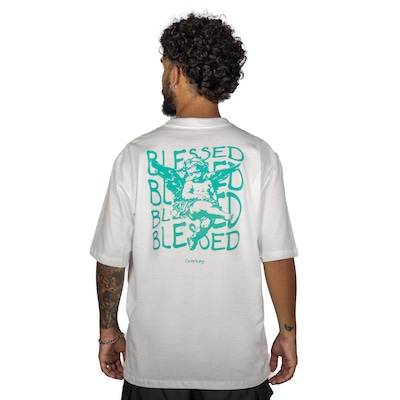 Camiseta Overking Oversized Blessed Angel Masculina - Foto 2