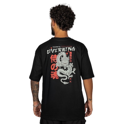 Camiseta Overking Oversized Dragão Masculina - Foto 2