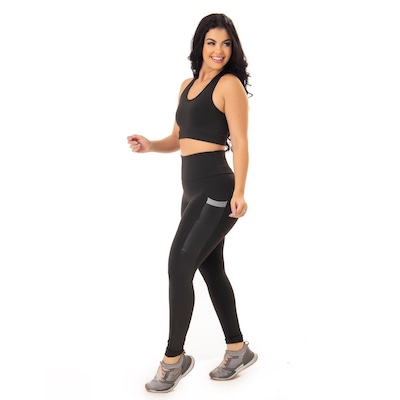 Calça Legging Suplex Cintura Alta Feminina - Foto 3