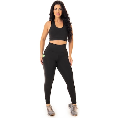 Calça Legging Suplex Cintura Alta Feminina - Foto 1