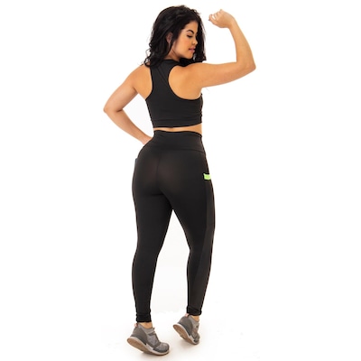 Calça Legging Suplex Cintura Alta Feminina - Foto 2