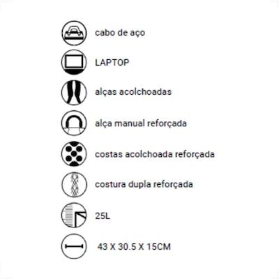 Mochila Unissex Mormaii Cabo de Aço 25 Litros - Foto 5
