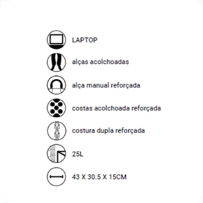 Mochila Unissex Mormaii Costura Reforçada 25 litros - Foto 5