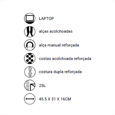 Mochila Unissex Mormaii Alça Reforçada 25 litros - Foto 5