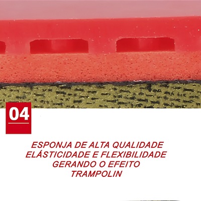Kit deTênis Mesa Hueson Carbon 2 Raq Short 6 Estrelas 3 bolas - Foto 4
