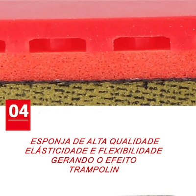 Kit Tênis de Mesa Hueson Carbon 2 Raq long 5 Estrelas 3 bolas - Foto 6