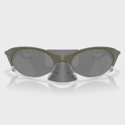 Óculos de Sol Unissex Oakley Plantaris Matte Moss Green Prizm Black - Foto 3