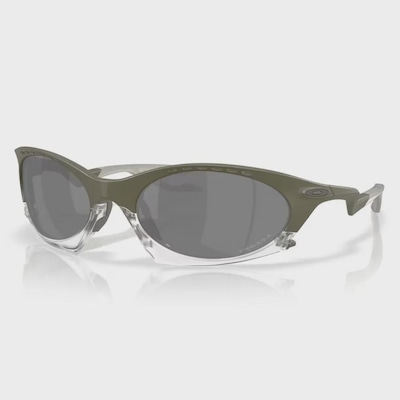 Óculos de Sol Unissex Oakley Plantaris Matte Moss Green Prizm Black - Foto 6