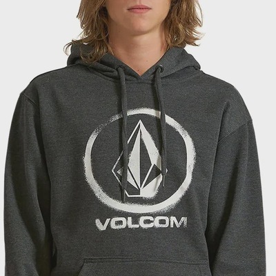 Blusão de Moletom Masculino Volcom Stone Logo Canguru - Foto 3