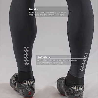 Calça Bretelle de Ciclismo Free Force Classic Invert Masculina - Foto 4