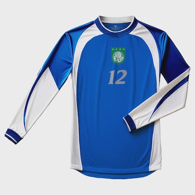 Camisa Masculina Betel Manga Longa Palmeiras Retrô Marcos 1999 - Foto 1