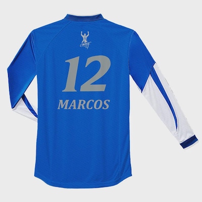 Camisa Masculina Betel Manga Longa Palmeiras Retrô Marcos 1999 - Foto 2