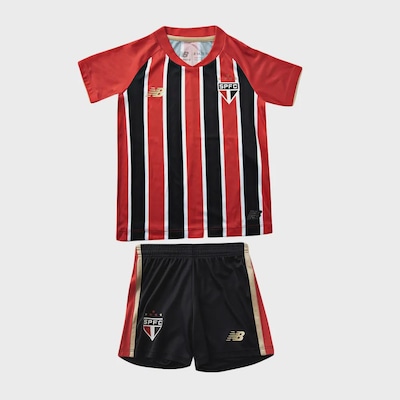 Kit Uniforme de Futebol Infantil do São Paulo F.C II 2025 New Balance - Foto 1