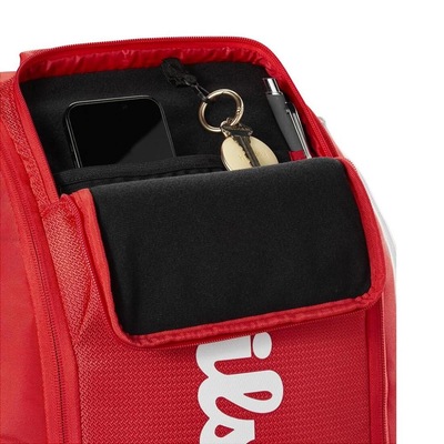 Mochila de Tênis Wilson Super Tour Red 49 Litros - Foto 3