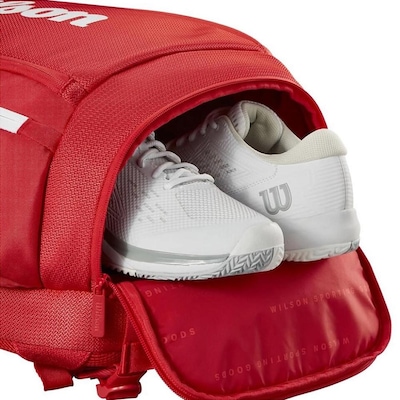 Mochila de Tênis Wilson Super Tour Red 49 Litros - Foto 4
