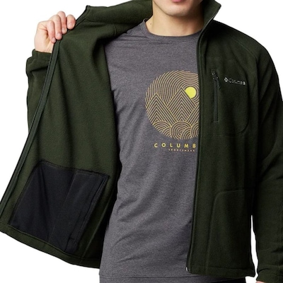 Jaqueta Masculina Columbia sem Capuz Fast Trek II Fleece - Foto 5