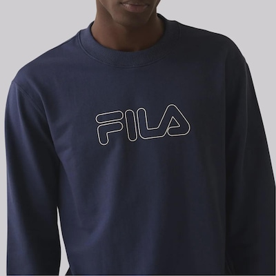 Blusão de Moletom Feminino Fila Letter Outline Light - Foto 4
