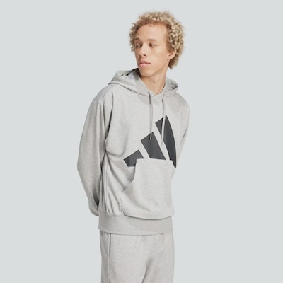 Blusão de Moletom Masculino adidas Essentials Big Logo com Capuz - Foto 3