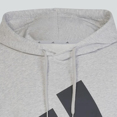 Blusão de Moletom Masculino adidas Essentials Big Logo com Capuz - Foto 4