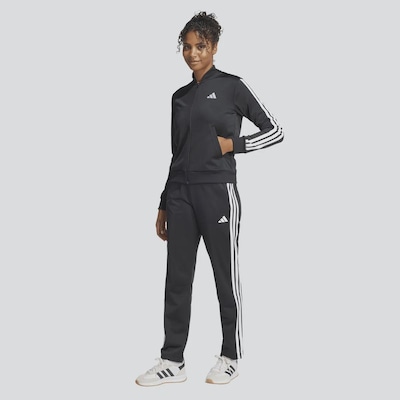 Agasalho Feminino adidas TR 3 Stripes sem Capuz - Foto 1