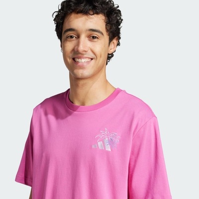 Camiseta Masculina adidas Gráfica Lounge Embroidery - Foto 5