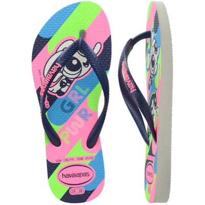 Chinelo Havaianas Meninas Super Poderosas Infantil - Foto 5
