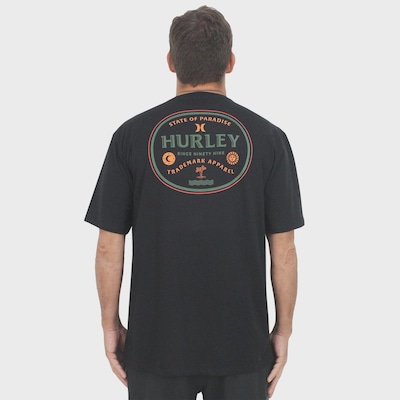 Camiseta Hurley Bottle Over Black Plus Size Masculina - Foto 2