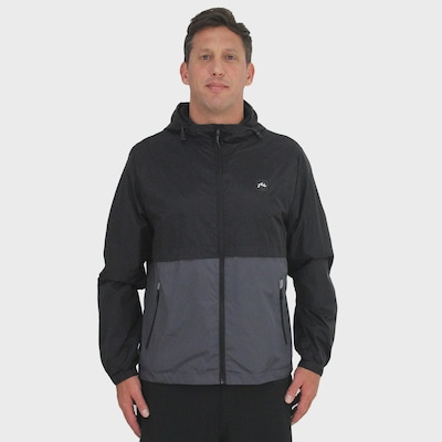 Jaqueta Corta Vento Masculina Rusty Duo Black Grey - Foto 1