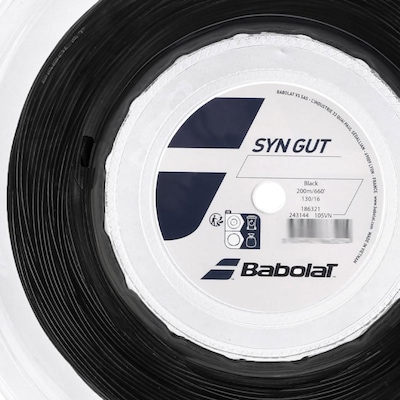 Corda Babolat Syn Gut 16L 1.30mm Rolo com 200 Metros - Foto 3