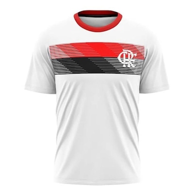 Camisa do Flamengo Braziline Talent Branco Masculina - Foto 1